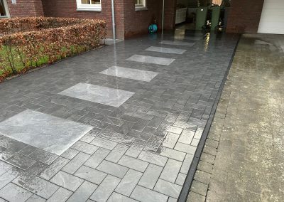 Project: keramische oprit, terras en looppad, Casteren